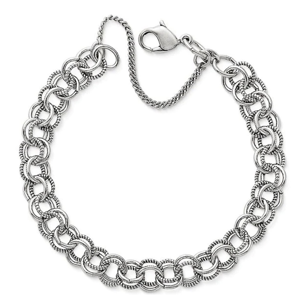 James Avery double link charm bracelet